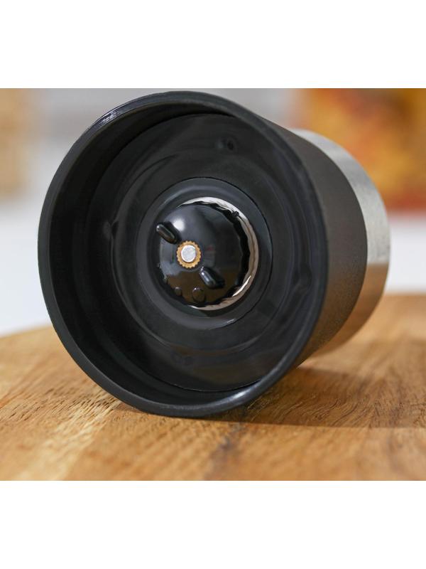 Мельница для специй «Модерн», 6,5×6,5×18,8 см, 200 мл, цвет чёрный