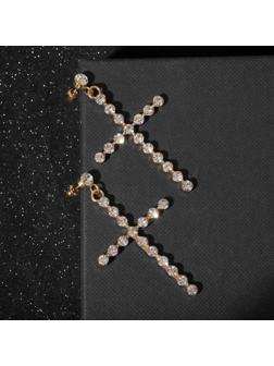 Серьги со стразами 