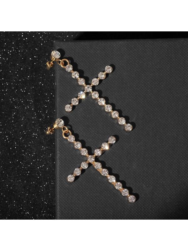 Серьги со стразами 