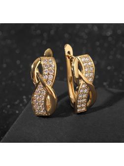 Серьги со стразами 