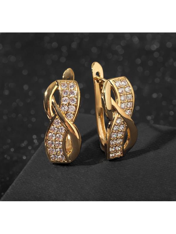 Серьги со стразами 