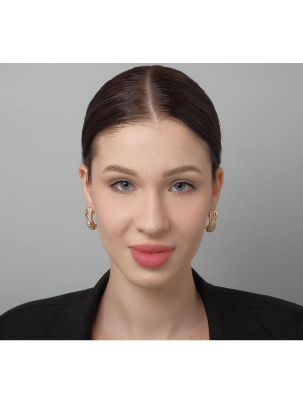 Серьги со стразами 