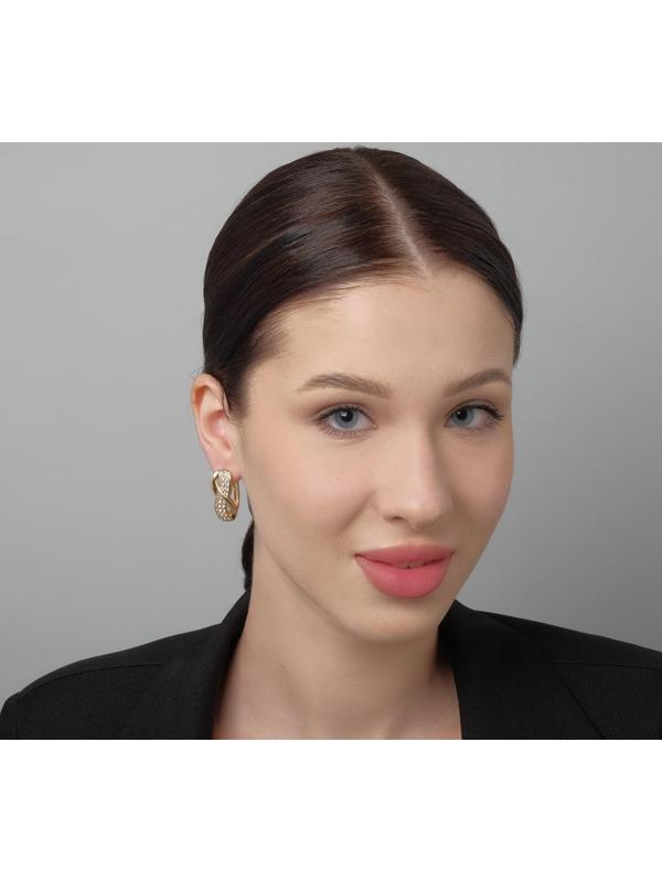 Серьги со стразами 