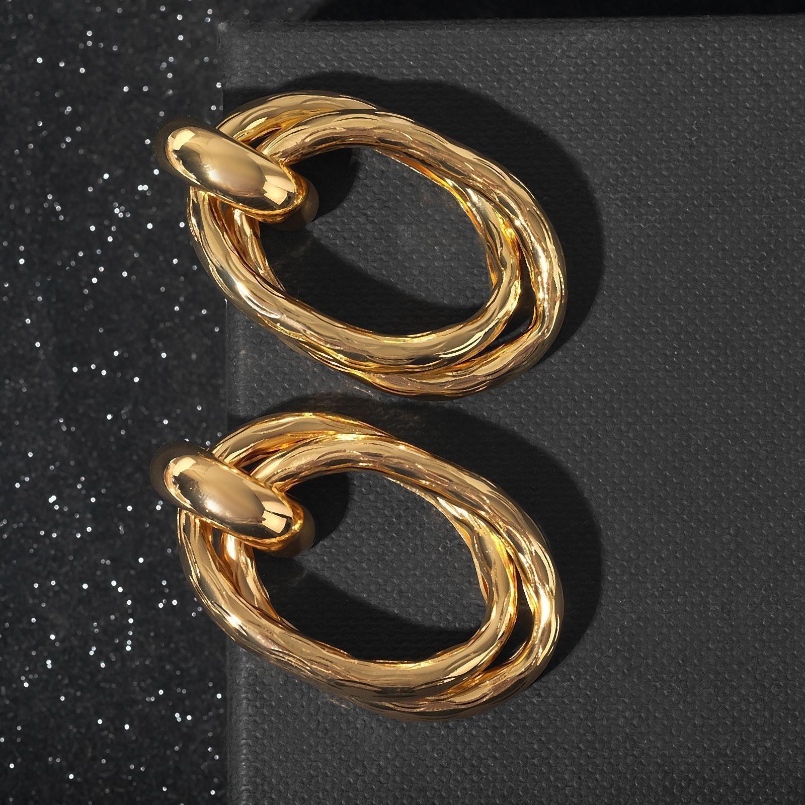 Серьги металл 