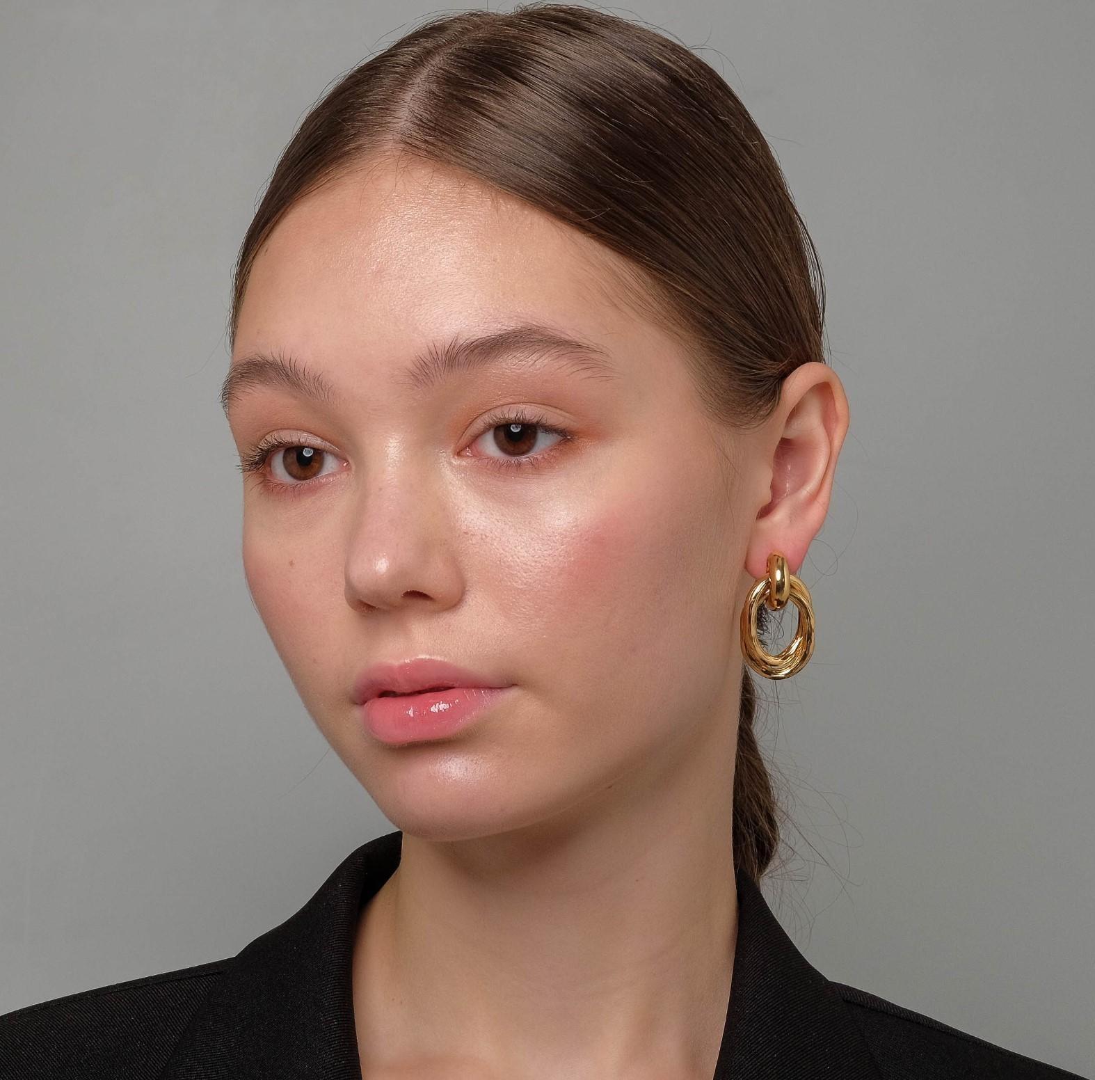 Серьги металл 