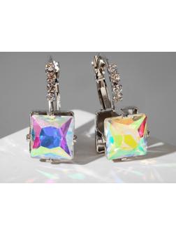 Серьги со стразами 