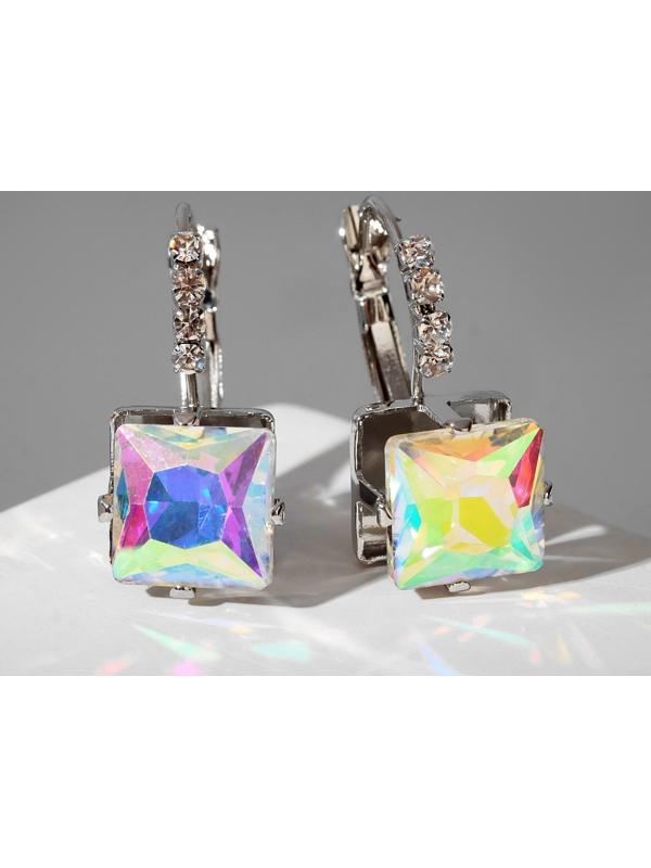 Серьги со стразами 