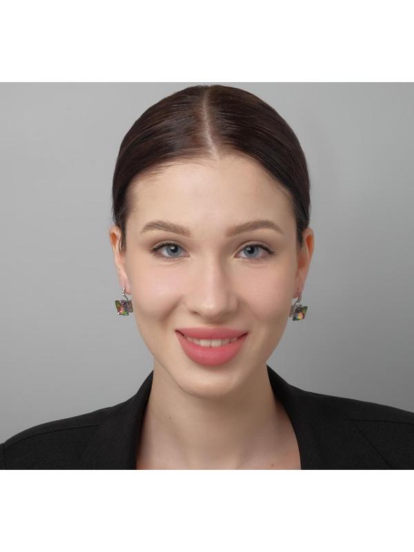 Серьги со стразами 