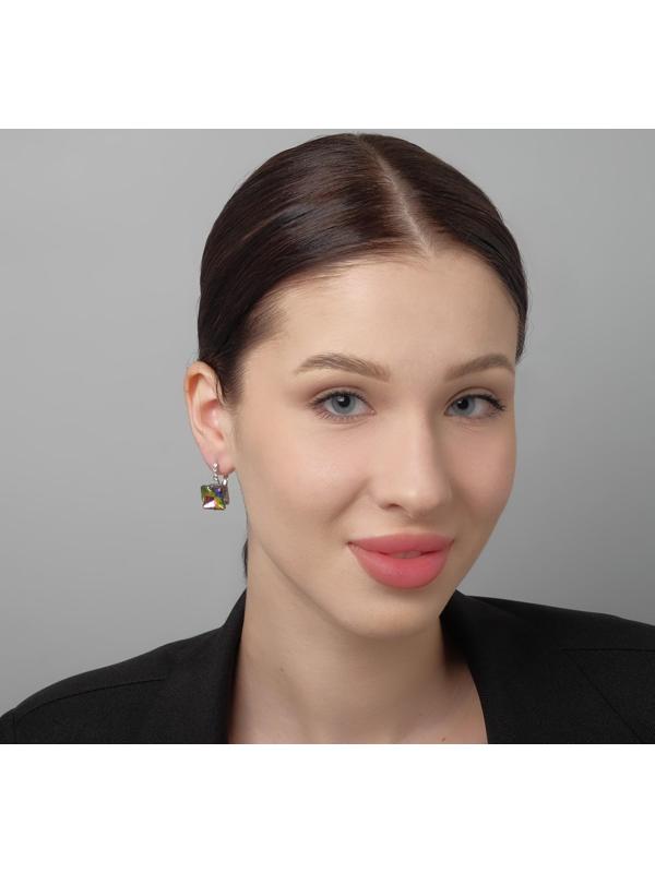 Серьги со стразами 