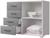 Комод Nova, 900х410х742, Белый/Бетон