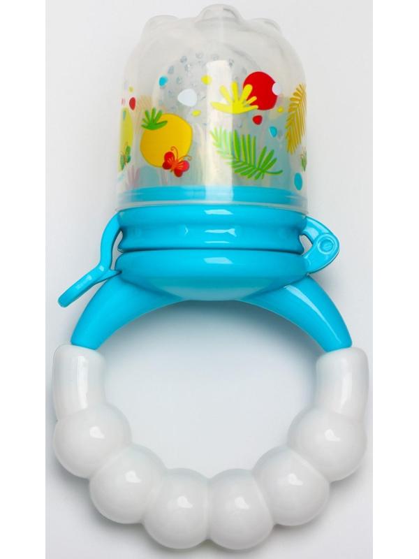 Ниблер для прикорма «Слоник», с силиконовой сеточкой, цвет голубой, р-р сеточки М