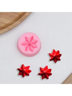 Молд «Звёздочка», 4×4×2,5 см, цвет розовый