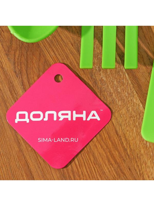 Набор кухонных принадлежностей Доляна «Глори», 3 шт, цвет зелёный