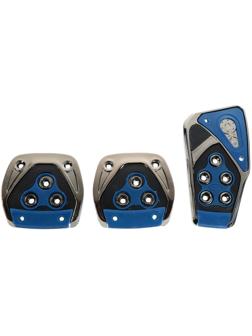 Накладки на педали Cartage, антискользящие, набор 3 шт, синий