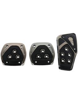 Накладки на педали Cartage, антискользящие, набор 3 шт, черный