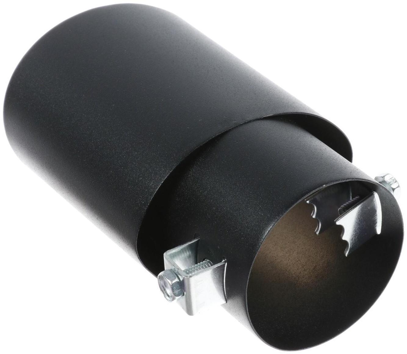Насадка на глушитель 14×8.5 см, посадочный 64 мм, черный мат