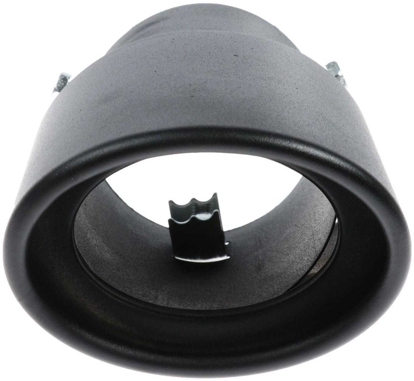 Насадка на глушитель 16.7×10 см, посадочный 76 мм, черный мат