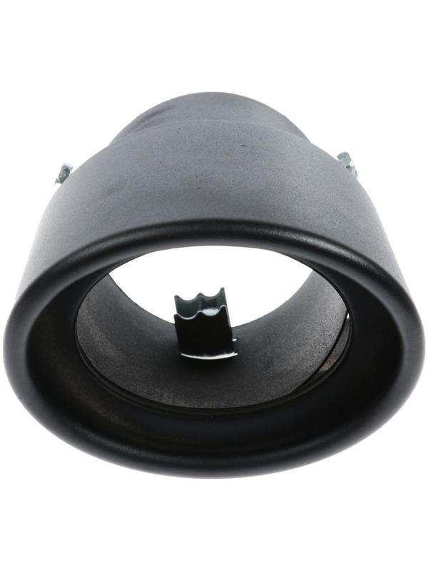Насадка на глушитель 16.7×10 см, посадочный 76 мм, черный мат