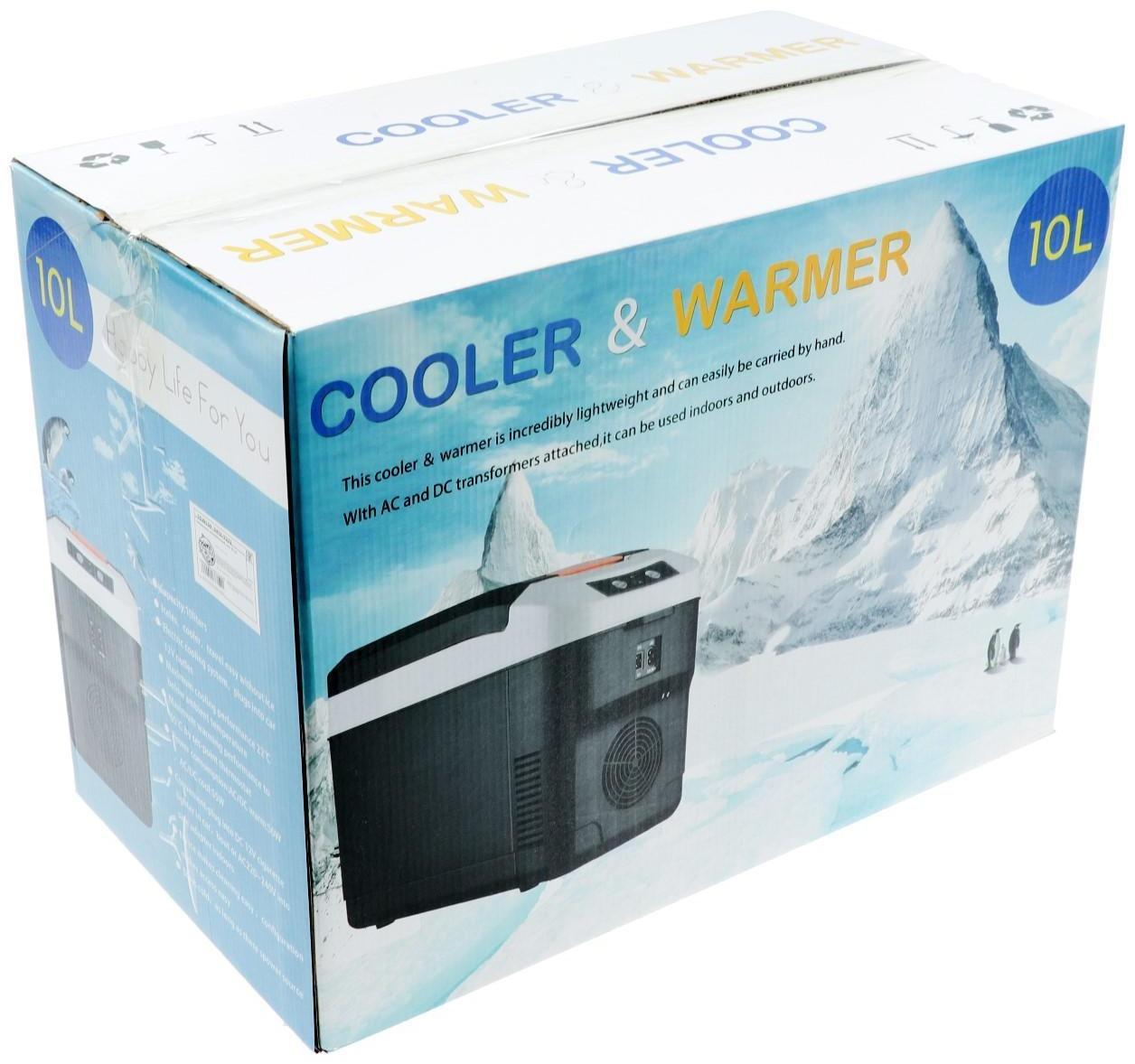 Автохолодильник 10 л, 12/24/220 В, 68 Вт, -5/+65°С, LED дисплей