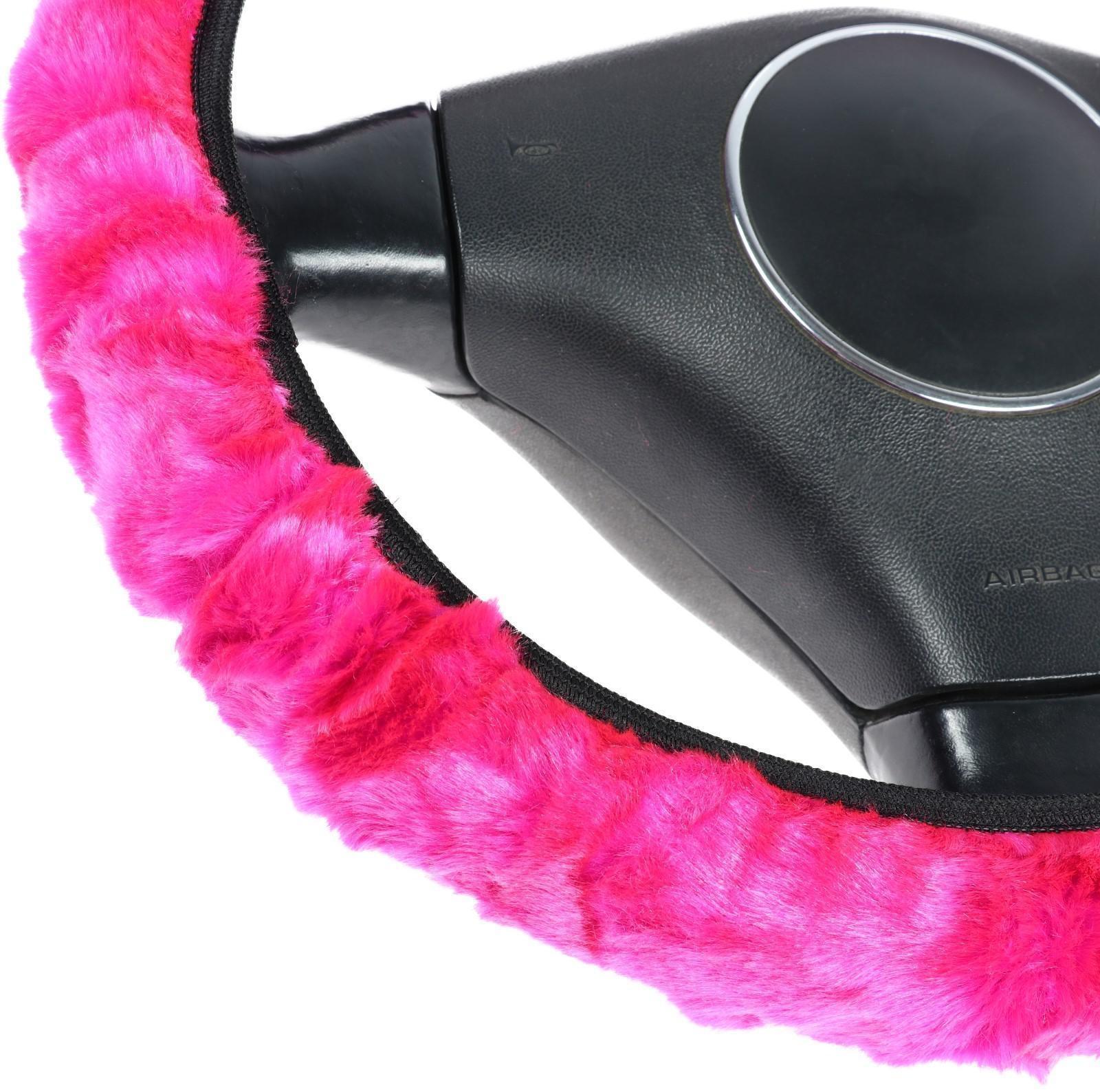 Оплетка, чехол кпп, чехол ручника, мультиразмерный, розовый, набор 3 шт