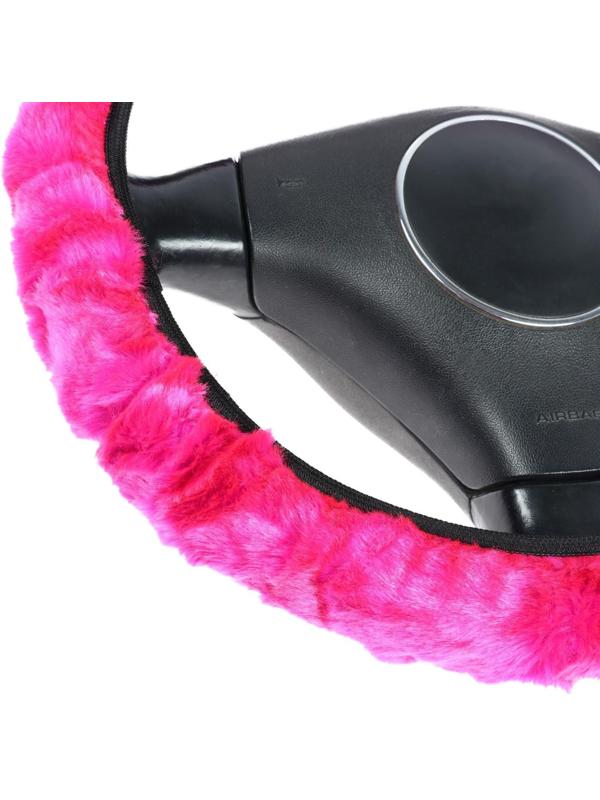 Оплетка, чехол кпп, чехол ручника, мультиразмерный, розовый, набор 3 шт