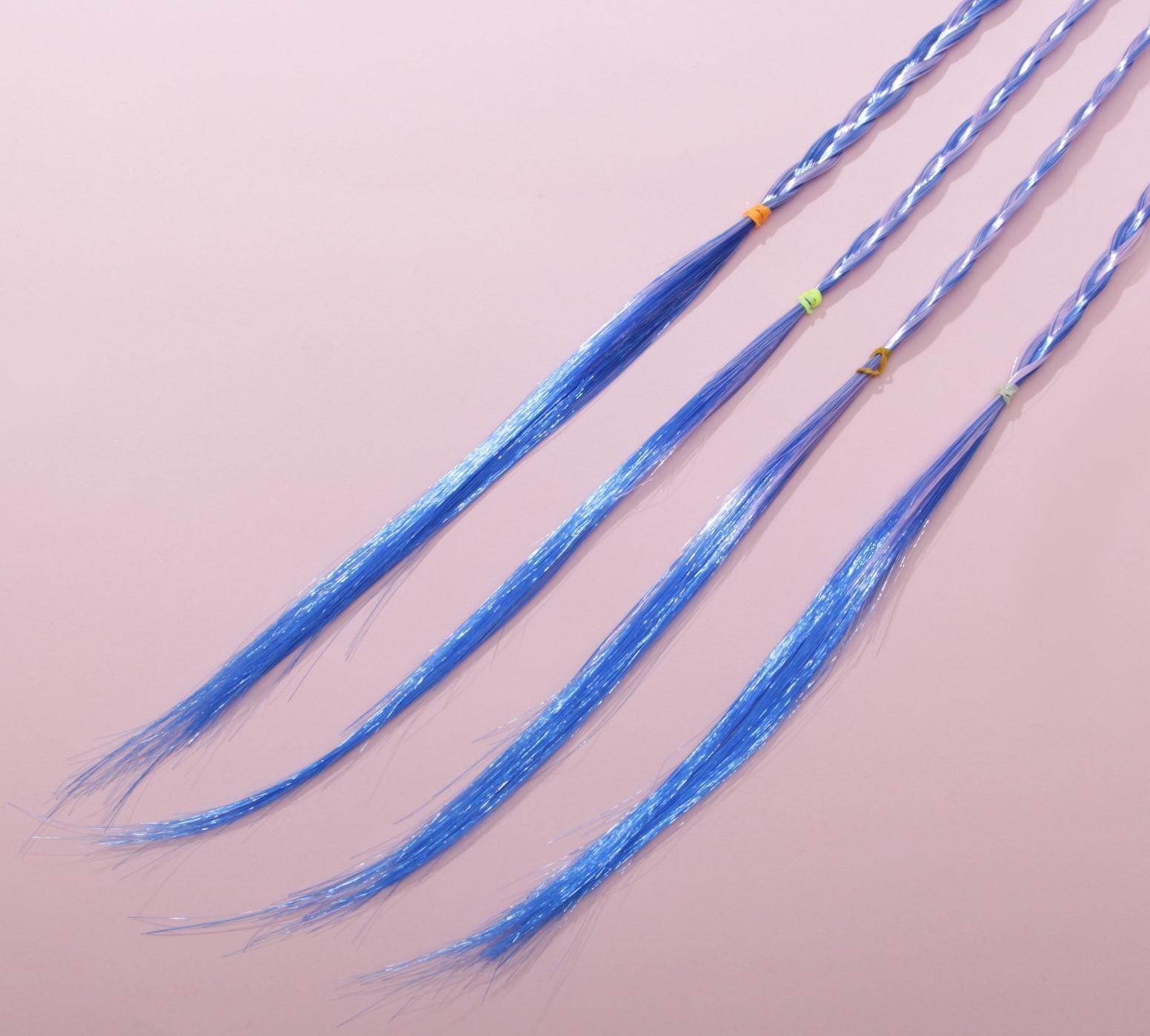 Цветные косички для волос «Лови волну», на резинке