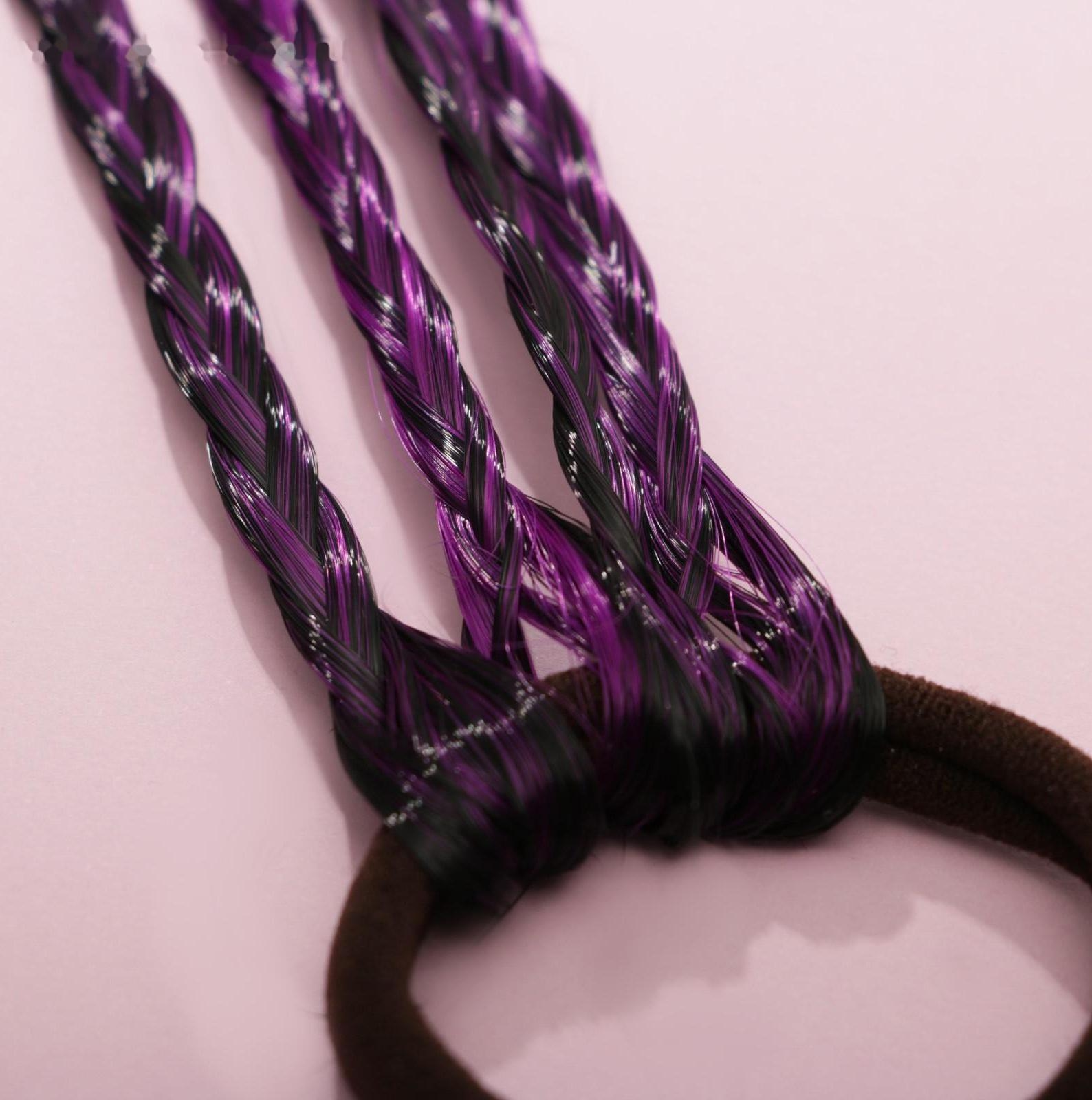 Цветные косички для волос «Ошеламляй», на резинке