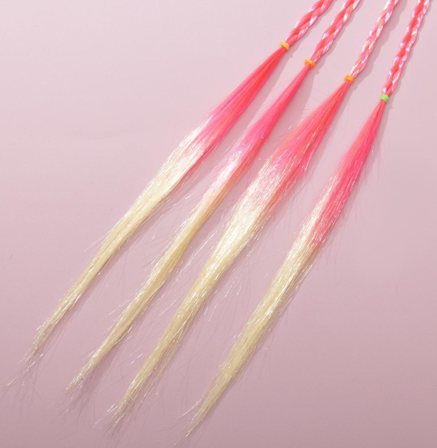 Цветные косички для волос «Замур-р-чательная ты», на резинке