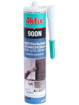 Герметик силиконовый Akfix 900N, для зеркал, прозрачный, 310 мл