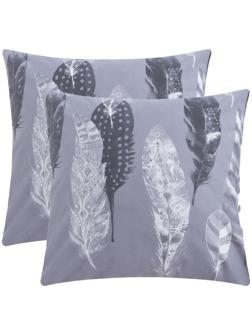 Комплект наволочек Этель «Перья» (вид 2) 70х70 см - 2шт, поплин 125 г/м2