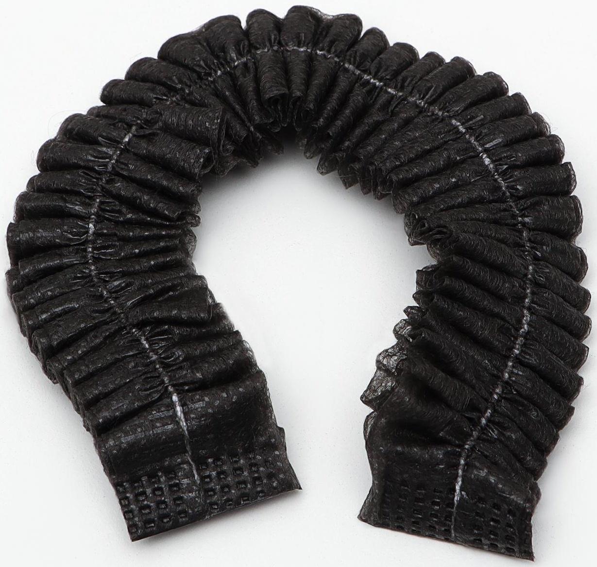 Шапочка «Шарлотта» 12 г./м2, черная, 50 шт.