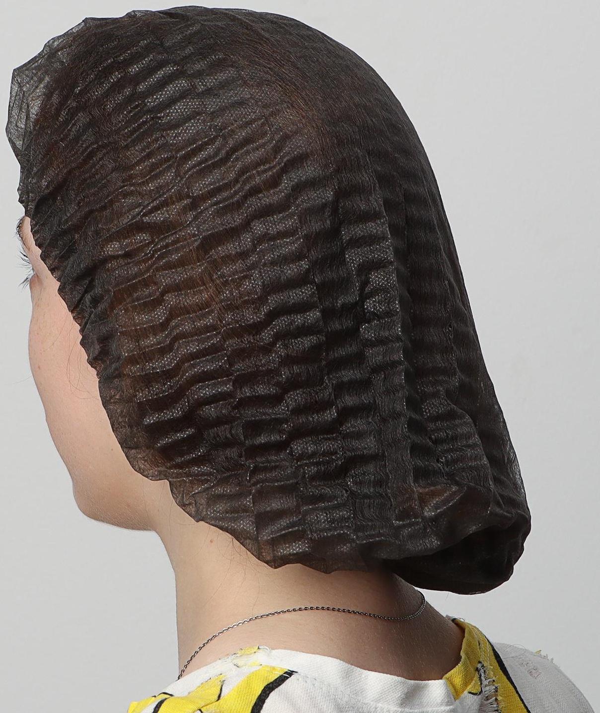 Шапочка «Шарлотта» 12 г./м2, черная, 50 шт.