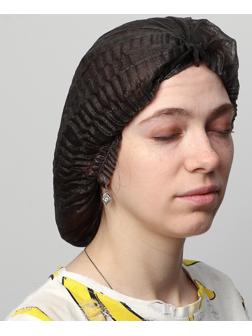 Шапочка «Шарлотта» 12 г./м2, черная, 50 шт.