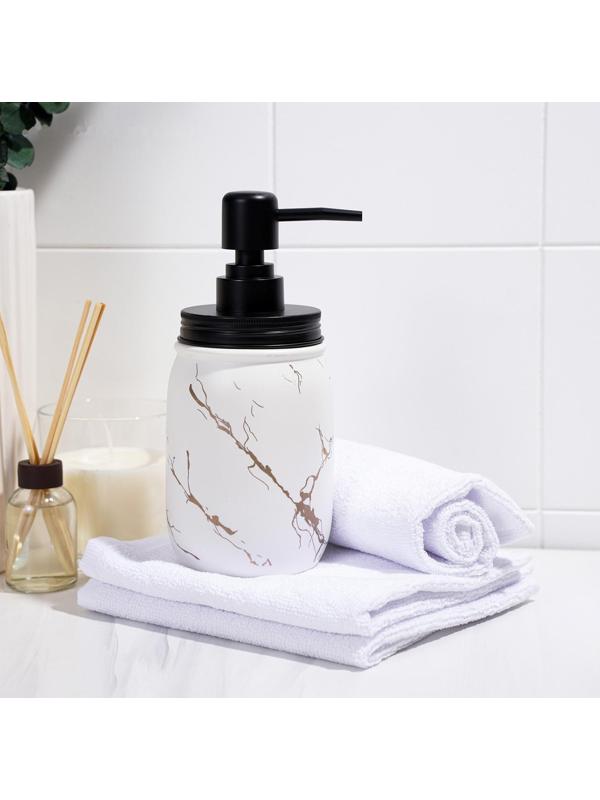 Дозатор для жидкого мыла «Зевс», 500 мл, цвет белый