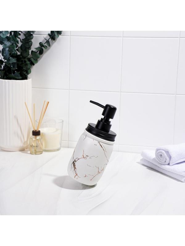 Дозатор для жидкого мыла «Зевс», 500 мл, цвет белый