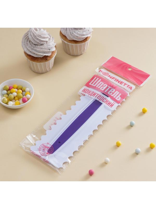 Шпатель кондитерский KONFINETTA «Праздник», 23×7,7 cм