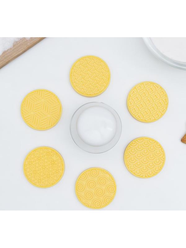 Набор для изготовления печенья «Фактура», 6 шт, цвет МИКС