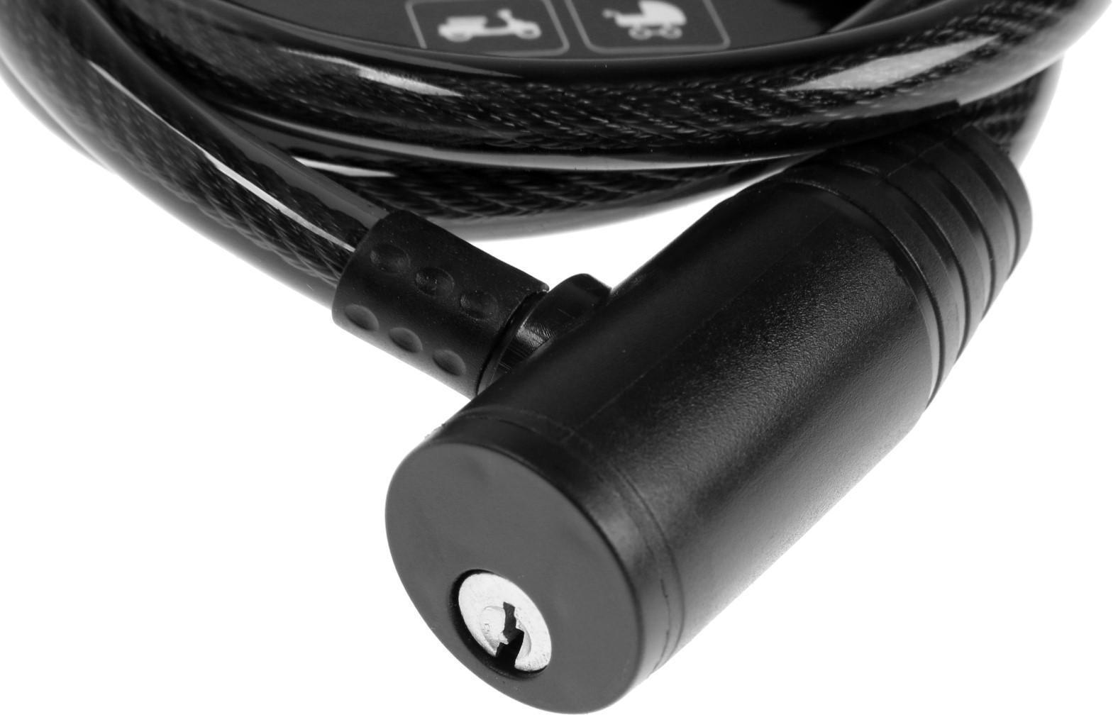 Замок навесной велосипедный Dream Bike, 10 x 1000 мм, английский ключ с пластиковой ручкой    586323