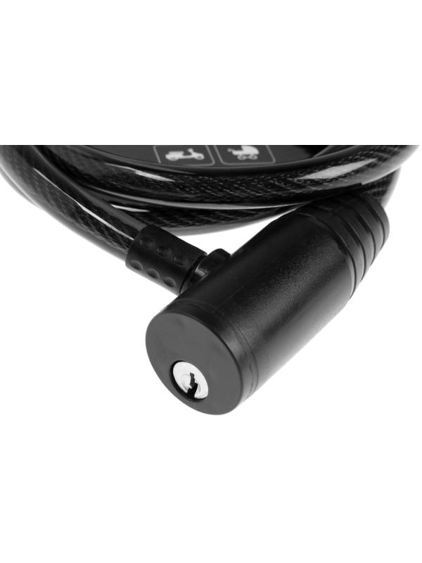 Замок навесной велосипедный Dream Bike, 10 x 1000 мм, английский ключ с пластиковой ручкой    586323