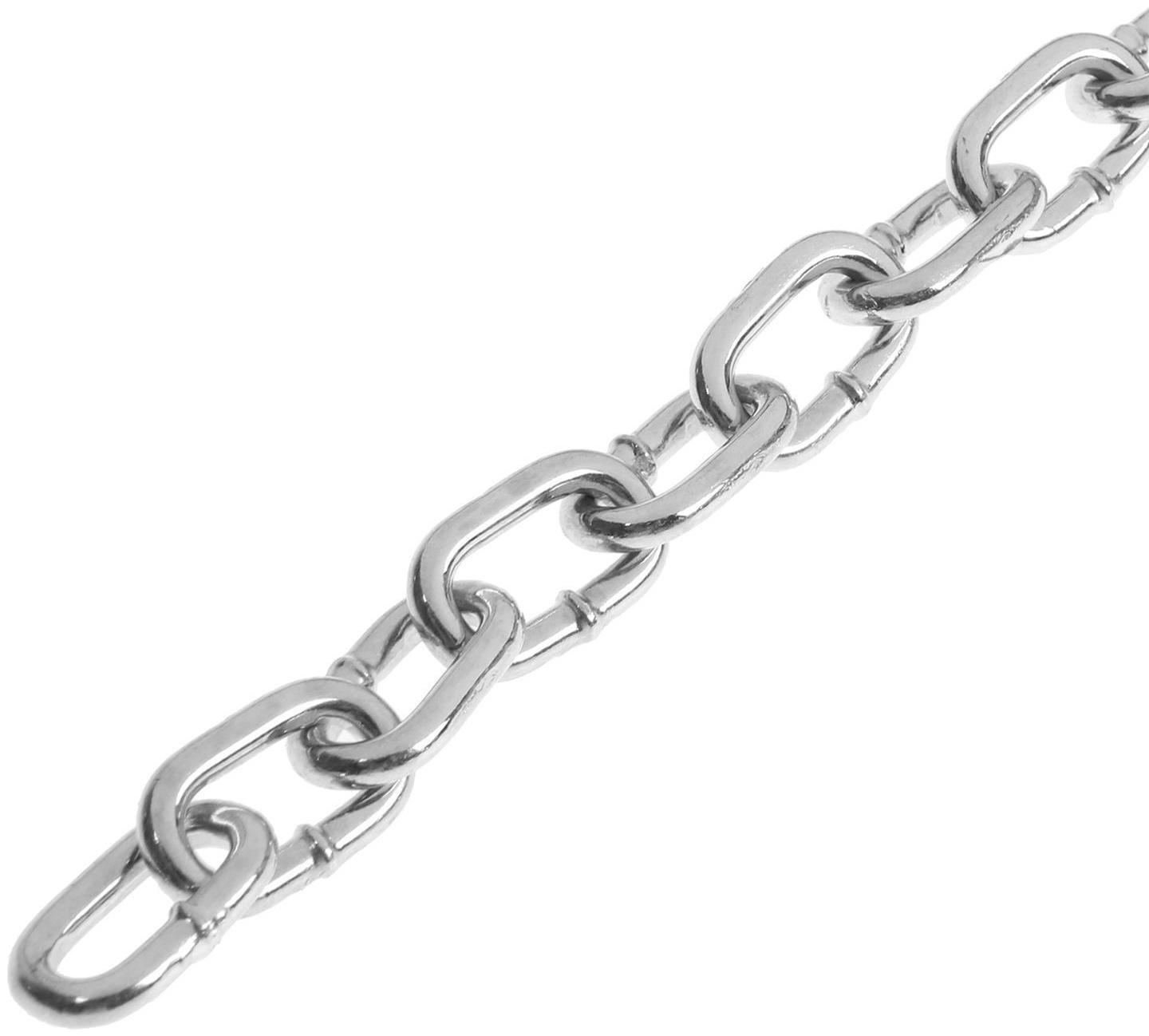 Цепь сварная короткозвенная DIN 766, d=5 мм, оцинкованная, в катушке 40 м