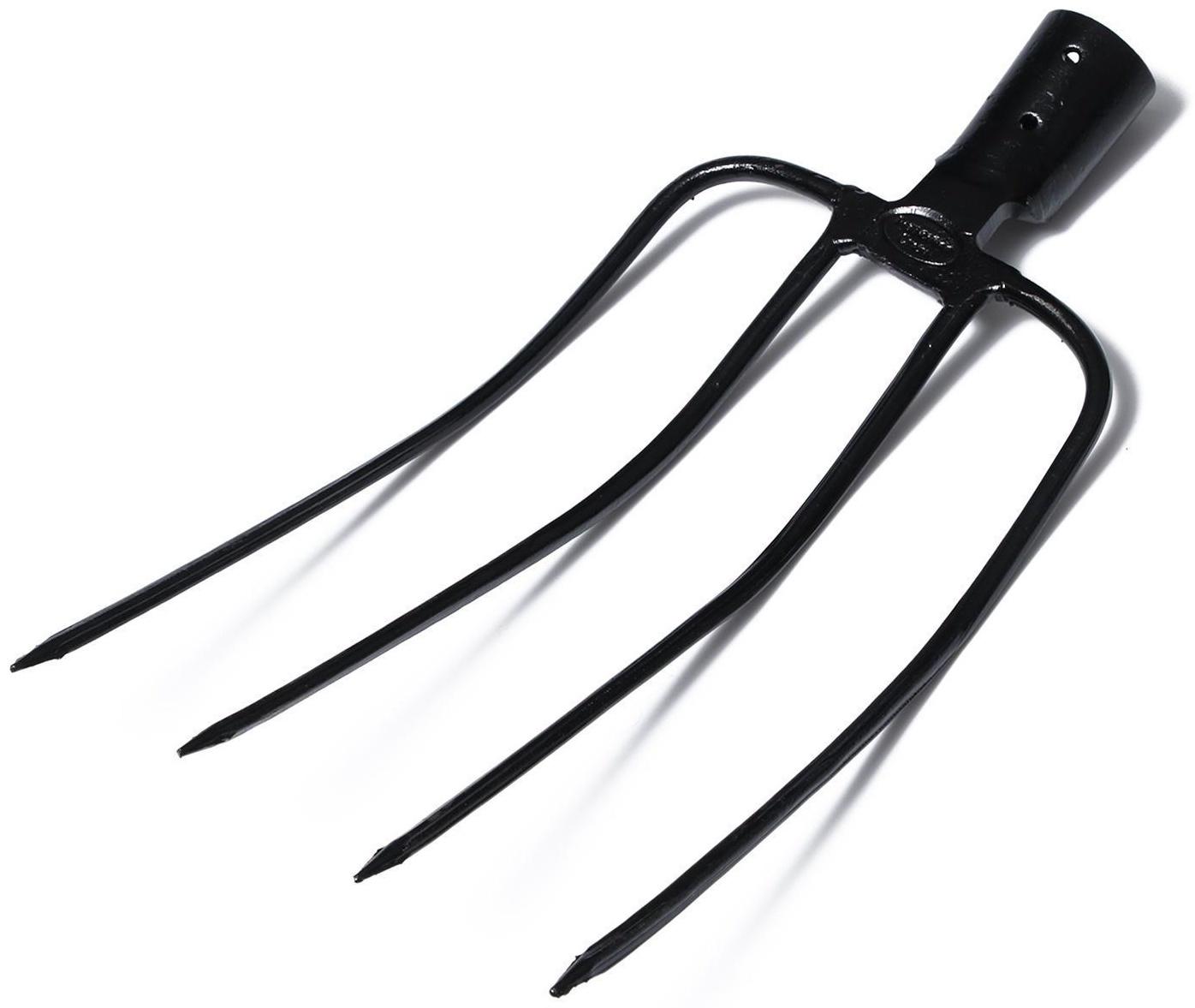 Вилы навозные, 4-рогие, тулейка 40 мм, без черенка