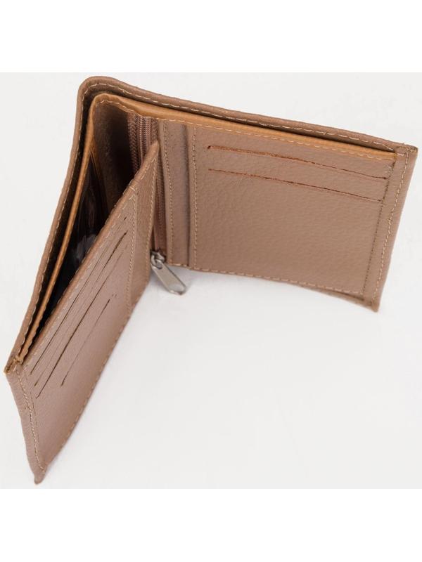 Кошелёк без застёжки, цвет бежевый