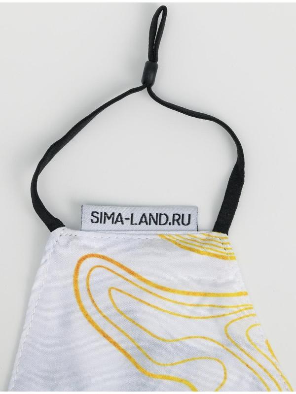 Маска тканевая с регулирующимися завязками, защитная «Мечтай»