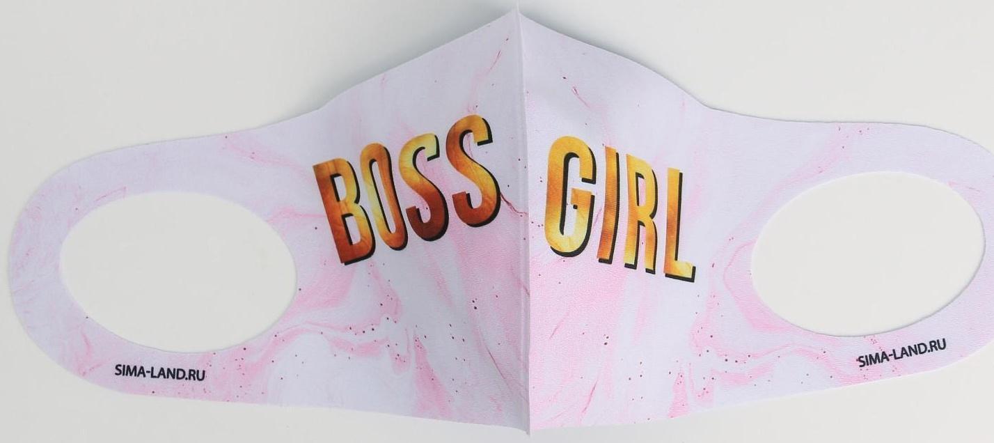 Маска из неопрена многоразовая, защитная, Boss Girl