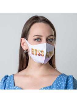 Маска из неопрена многоразовая, защитная, Boss Girl