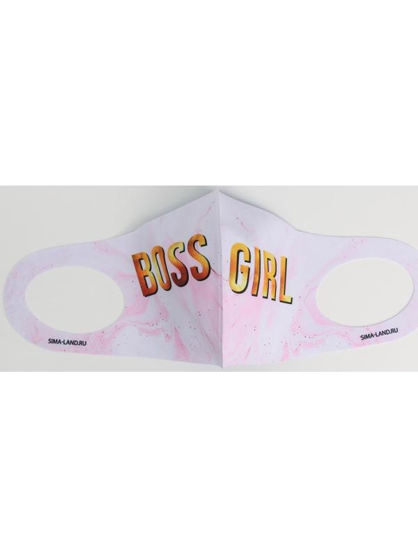 Маска из неопрена многоразовая, защитная, Boss Girl