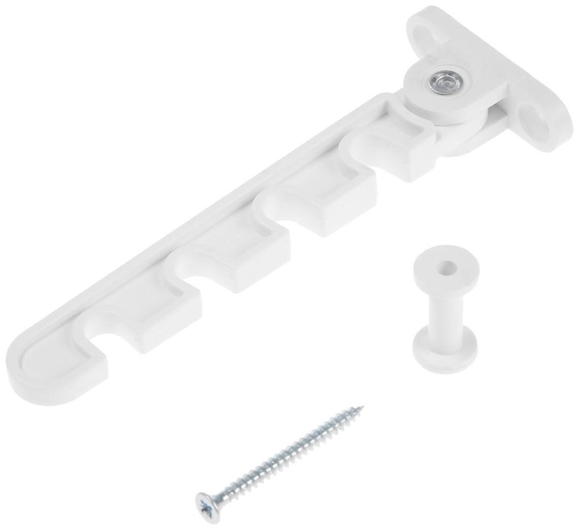 Ограничитель открывания ТУНДРА, PVC, в наплав, 4-х позиционный, белый