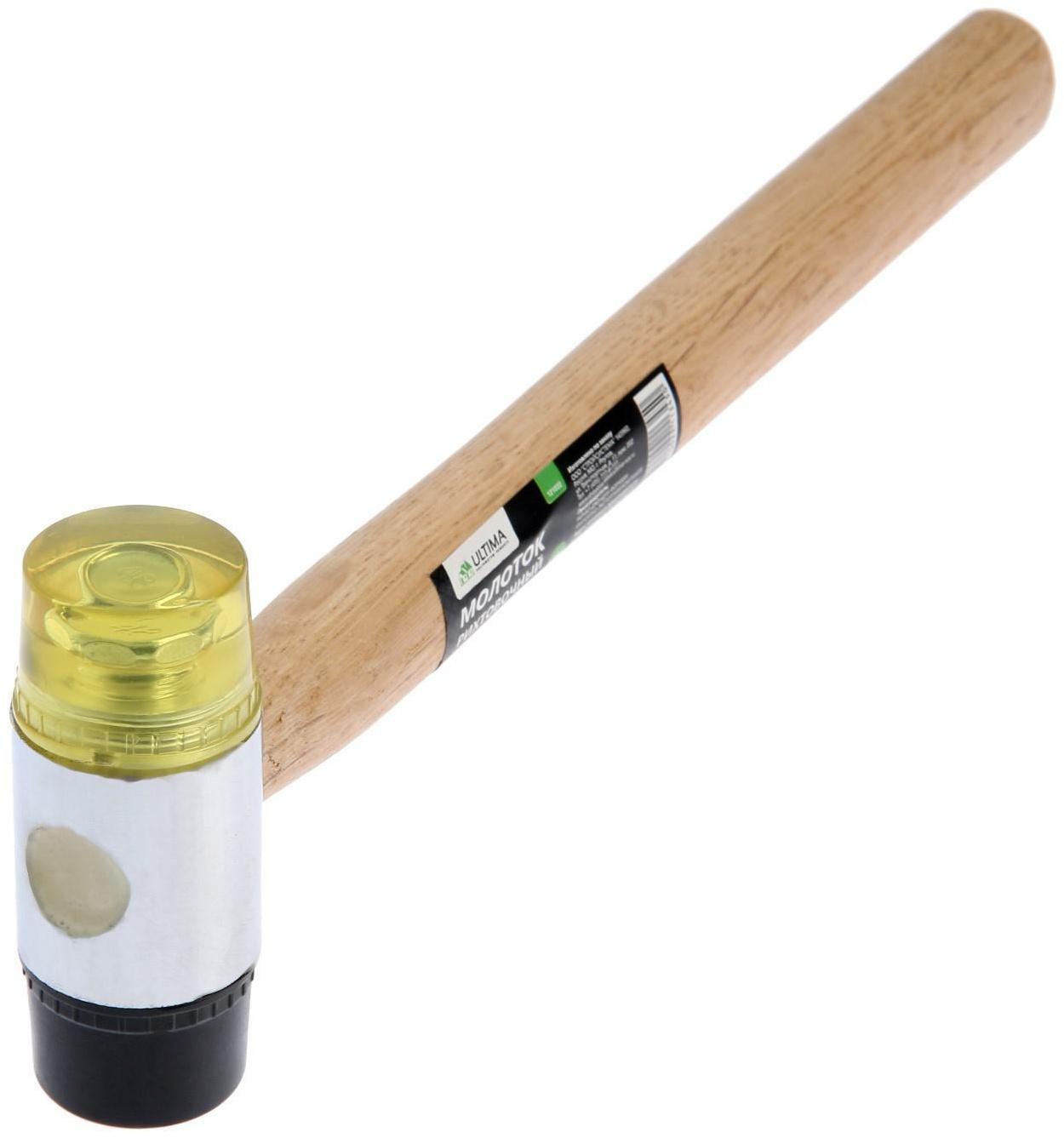 Молоток для установки окон 35 мм, деревянная ручка