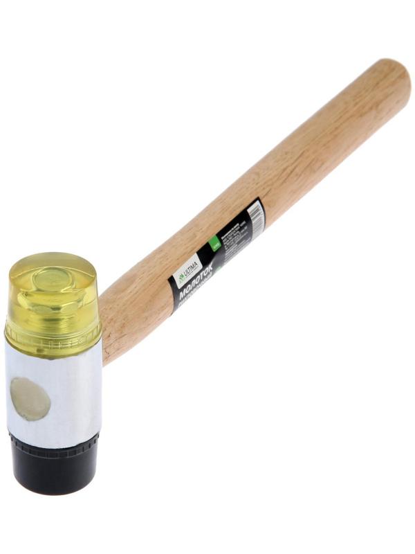 Молоток для установки окон 35 мм, деревянная ручка