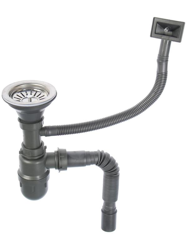 Мойка кухонная Accoona AB3838, врезная, толщина 0.6 мм, 380х380х165 мм, глянец